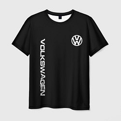 Футболка мужская Volkswagen logo white, цвет: 3D-принт