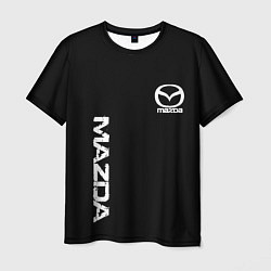 Футболка мужская Mazda white logo, цвет: 3D-принт