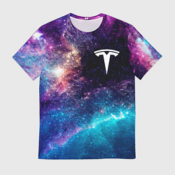 Футболка мужская Tesla space auto, цвет: 3D-принт