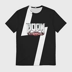 Футболка мужская Doom eternal geometry white, цвет: 3D-принт
