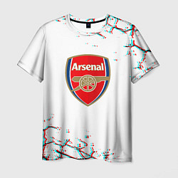 Футболка мужская Arsenal fc текстура, цвет: 3D-принт