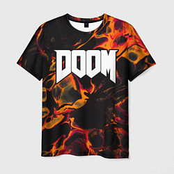 Футболка мужская Doom red lava, цвет: 3D-принт