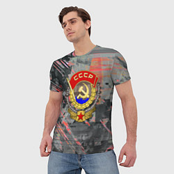 Футболка мужская СССР краски ретро, цвет: 3D-принт — фото 2