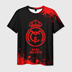 Футболка мужская Real Madrid - red gradient, цвет: 3D-принт