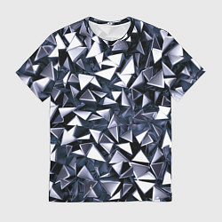 Футболка мужская Взрыв геометрических треугольников, цвет: 3D-принт
