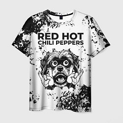 Футболка мужская Red Hot Chili Peppers - рок пес, цвет: 3D-принт