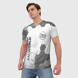 Футболка мужская Palworld - white gradient вертикально, цвет: 3D-принт — фото 2