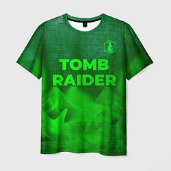 Футболка мужская Tomb Raider - green gradient посередине, цвет: 3D-принт