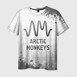 Футболка мужская Arctic Monkeys - white gradient, цвет: 3D-принт