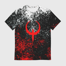 Футболка мужская Quake брызги красок, цвет: 3D-принт