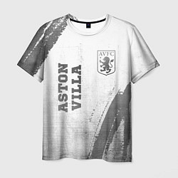 Футболка мужская Aston Villa - white gradient вертикально, цвет: 3D-принт