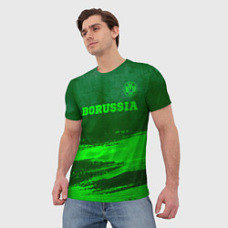 Футболка мужская Borussia - green gradient посередине, цвет: 3D-принт — фото 2