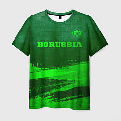 Футболка мужская Borussia - green gradient посередине, цвет: 3D-принт