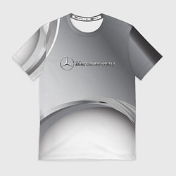 Футболка мужская Mercedes benz grey, цвет: 3D-принт