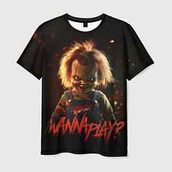 Футболка мужская Chucky wanna play?, цвет: 3D-принт