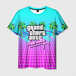 Футболка мужская Vice city tropic collection, цвет: 3D-принт