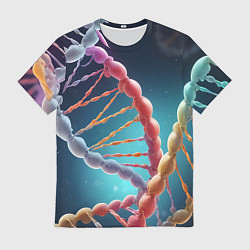 Мужская футболка Разноцветный ДНК