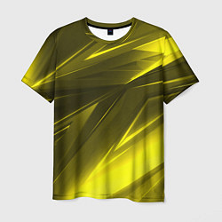 Футболка мужская Gold stripes abstraction, цвет: 3D-принт