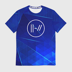 Футболка мужская Twenty One Pilots blue poly, цвет: 3D-принт
