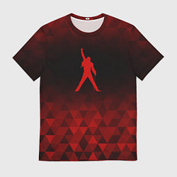 Футболка мужская Queen red poly, цвет: 3D-принт