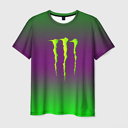Футболка мужская Monster energy gradient, цвет: 3D-принт