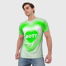 Футболка мужская Got7 сердце, цвет: 3D-принт — фото 2