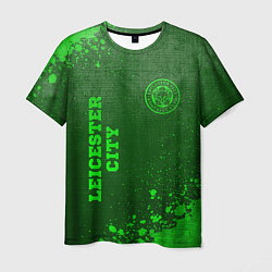 Футболка мужская Leicester City - green gradient вертикально, цвет: 3D-принт