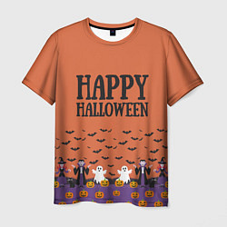 Футболка мужская Happy Halloween pattern, цвет: 3D-принт