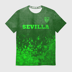 Футболка мужская Sevilla - green gradient посередине, цвет: 3D-принт