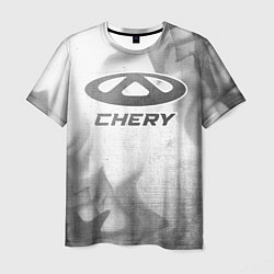 Футболка мужская Chery - white gradient, цвет: 3D-принт