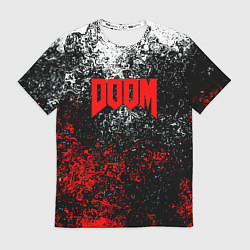 Футболка мужская Doom брызги красок, цвет: 3D-принт
