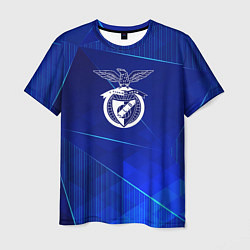 Футболка мужская Benfica blue poly, цвет: 3D-принт