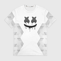 Футболка мужская Marshmello white poly, цвет: 3D-принт