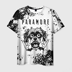Футболка мужская Paramore - рок пес, цвет: 3D-принт