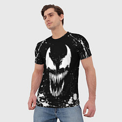 Футболка мужская Venom logo, цвет: 3D-принт — фото 2