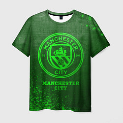 Футболка мужская Manchester City - green gradient, цвет: 3D-принт