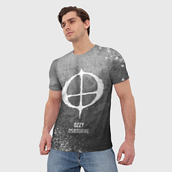 Футболка мужская Ozzy Osbourne - grey gradient, цвет: 3D-принт — фото 2