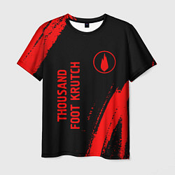 Футболка мужская Thousand Foot Krutch - red gradient вертикально, цвет: 3D-принт
