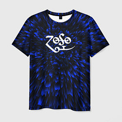 Футболка мужская Led Zeppelin blue energy, цвет: 3D-принт
