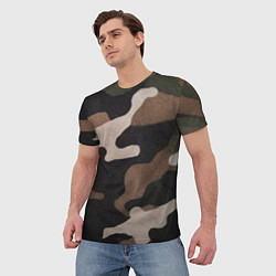 Футболка мужская Армейский камуфляж, цвет: 3D-принт — фото 2