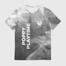 Футболка мужская Poppy Playtime - grey gradient вертикально, цвет: 3D-принт