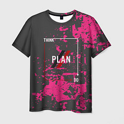 Футболка мужская Think plan do, цвет: 3D-принт