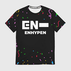 Футболка мужская Enhypen конфети, цвет: 3D-принт