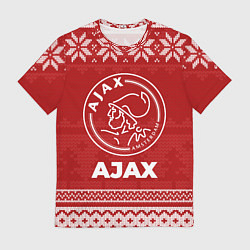 Футболка мужская Новогодний Ajax, цвет: 3D-принт