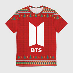 Футболка мужская BTS new year, цвет: 3D-принт