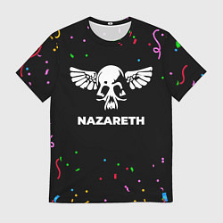 Футболка мужская Nazareth конфети, цвет: 3D-принт