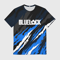 Футболка мужская Блюлок - синий языки, цвет: 3D-принт