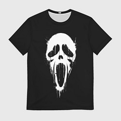 Футболка мужская Крик маска, цвет: 3D-принт