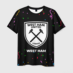 Футболка мужская West Ham конфети, цвет: 3D-принт