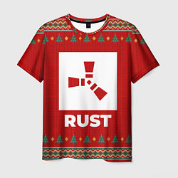 Футболка мужская Rust new year, цвет: 3D-принт